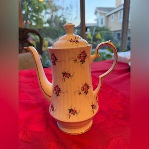 Vintage Hammersley discontinued Princess House coffee pot Windsor Rose 24oz